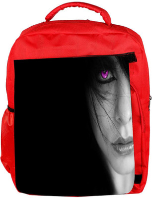 

Snoogg Eco Friendly Canvas Pink Eyes Designer Backpack Rucksack School Travel Unisex Casual Canvas Bag Bookbag Satchel 5 L Backpack(Red)