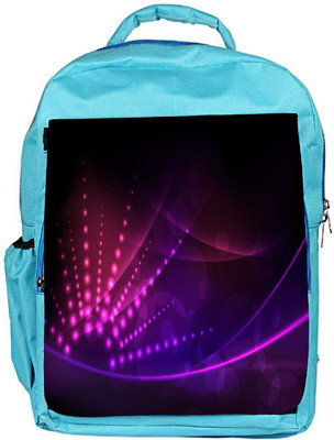 

Snoogg Eco Friendly Canvas Abstract Neon Design Designer Backpack Rucksack School Travel Unisex Casual Canvas Bag Bookbag Satchel 5 L Backpack(Blue)