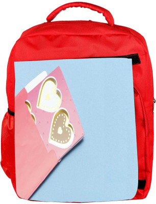 

Snoogg Eco Friendly Canvas Heart Of Cards Designer Backpack Rucksack School Travel Unisex Casual Canvas Bag Bookbag Satchel 5 L Backpack(Red)