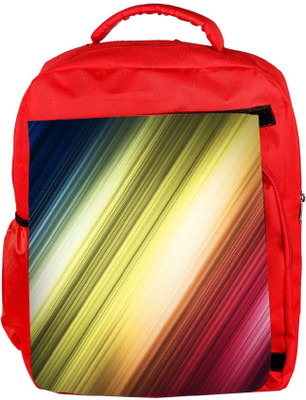 

Snoogg Eco Friendly Canvas Light Aurora Abstract Designer Backpack Rucksack School Travel Unisex Casual Canvas Bag Bookbag Satchel 5 L Backpack(Red)