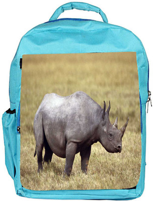 

Snoogg Eco Friendly Canvas Abstarct Rhino Designer Backpack Rucksack School Travel Unisex Casual Canvas Bag Bookbag Satchel 5 L Backpack(Blue)