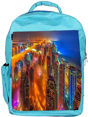 

Snoogg Eco Friendly Canvas Colorful City Designer Backpack Rucksack School Travel Unisex Casual Canvas Bag Bookbag Satchel 5 L Backpack(Blue)