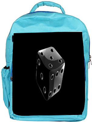 

Snoogg Eco Friendly Canvas Dice Designer Backpack Rucksack School Travel Unisex Casual Canvas Bag Bookbag Satchel 5 L Backpack(Blue)
