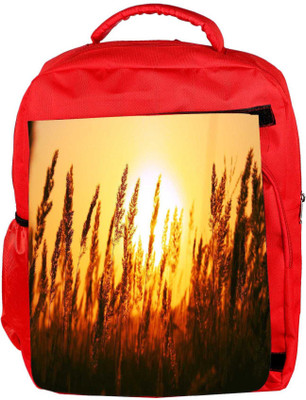

Snoogg Eco Friendly Canvas Small Plants Designer Backpack Rucksack School Travel Unisex Casual Canvas Bag Bookbag Satchel 5 L Backpack(Red)