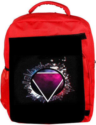 

Snoogg Eco Friendly Canvas Triangle In A Circle 2726 Backpack Rucksack School Travel Unisex Casual Canvas Bag Bookbag Satchel 5 L Backpack(Red)