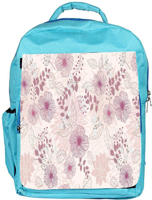 

Snoogg Eco Friendly Canvas Floral Petals Designer Backpack Rucksack School Travel Unisex Casual Canvas Bag Bookbag Satchel 5 L Backpack(Blue)