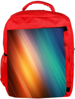 

Snoogg Eco Friendly Canvas Aurora Abstract Designer Backpack Rucksack School Travel Unisex Casual Canvas Bag Bookbag Satchel 5 L Backpack(Red)