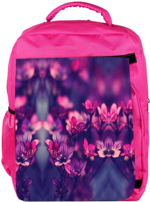 

Snoogg Eco Friendly Canvas Serene Flowers Backpack Rucksack School Travel Unisex Casual Canvas Bag Bookbag Satchel 5 L Backpack(Pink)