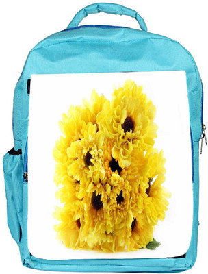 

Snoogg Eco Friendly Canvas Floral Background Backpack Rucksack School Travel Unisex Casual Canvas Bag Bookbag Satchel 5 L Backpack(Blue)
