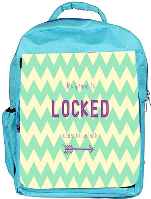 

Snoogg Eco Friendly Canvas Phone Is Locked Backpack Rucksack School Travel Unisex Casual Canvas Bag Bookbag Satchel 5 L Backpack(Blue)