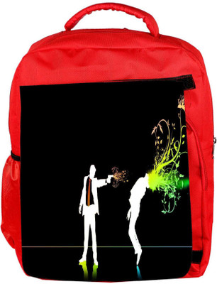 

Snoogg Eco Friendly Canvas Killer Designer Backpack Rucksack School Travel Unisex Casual Canvas Bag Bookbag Satchel 5 L Backpack(Red)