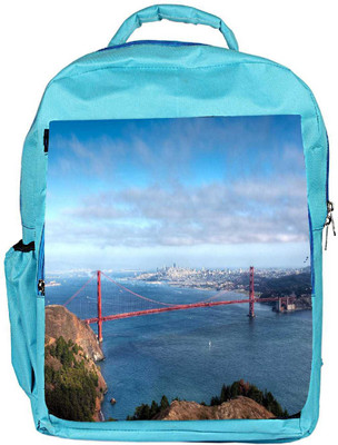 

Snoogg Eco Friendly Canvas Red Sealing Designer Backpack Rucksack School Travel Unisex Casual Canvas Bag Bookbag Satchel 5 L Backpack(Blue)