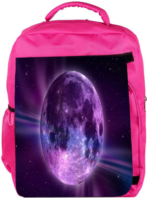 

Snoogg Eco Friendly Canvas Fantasy Moon Backpack Rucksack School Travel Unisex Casual Canvas Bag Bookbag Satchel 5 L Backpack(Pink)