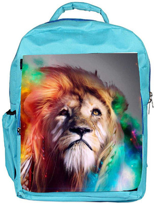 

Snoogg Eco Friendly Canvas Colorful Lion 2770 Backpack Rucksack School Travel Unisex Casual Canvas Bag Bookbag Satchel 5 L Backpack(Blue)