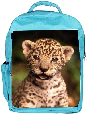 

Snoogg Eco Friendly Canvas Tiger 19 Backpack Rucksack School Travel Unisex Casual Canvas Bag Bookbag Satchel 5 L Backpack(Blue)