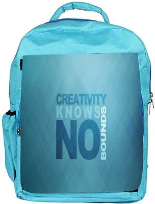 

Snoogg Eco Friendly Canvas Creativity Knows Bound Designer Backpack Rucksack School Travel Unisex Casual Canvas Bag Bookbag Satchel 5 L Backpack(Blue)