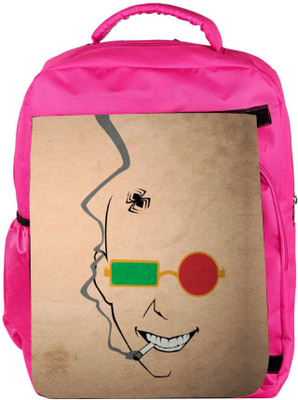 

Snoogg Eco Friendly Canvas Naughty Minimal Backpack Rucksack School Travel Unisex Casual Canvas Bag Bookbag Satchel 5 L Backpack(Pink)