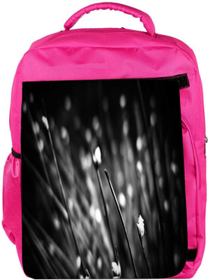 

Snoogg Eco Friendly Canvas Black Blossom Designer Backpack Rucksack School Travel Unisex Casual Canvas Bag Bookbag Satchel 5 L Backpack(Pink)