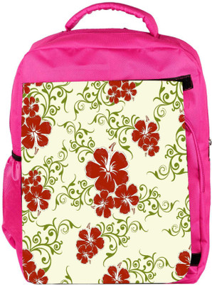 

Snoogg Eco Friendly Canvas Orange And Blue Rangolies Designer Backpack Rucksack School Travel Unisex Casual Canvas Bag Bookbag Satchel 5 L Backpack(Pink)