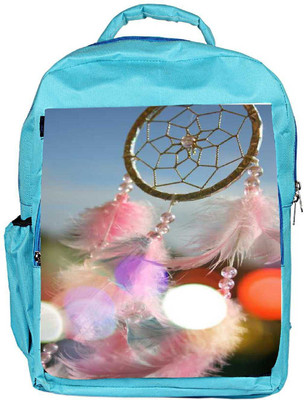 

Snoogg Eco Friendly Canvas Dream Catcher Real Backpack Rucksack School Travel Unisex Casual Canvas Bag Bookbag Satchel 5 L Backpack(Blue)