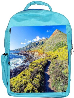 

Snoogg Eco Friendly Canvas Pathway In The Mountain Designer Backpack Rucksack School Travel Unisex Casual Canvas Bag Bookbag Satchel 5 L Backpack(Blue)