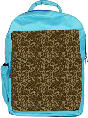 

Snoogg Eco Friendly Canvas Flowy Motif Backpack Rucksack School Travel Unisex Casual Canvas Bag Bookbag Satchel 5 L Backpack(Blue)