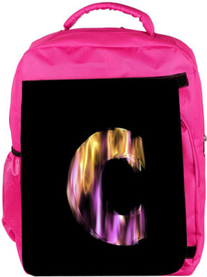 

Snoogg Eco Friendly Canvas Flaming 3D Letter Backpack Rucksack School Travel Unisex Casual Canvas Bag Bookbag Satchel 5 L Backpack(Pink)