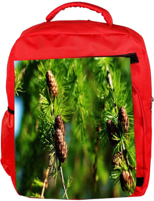 

Snoogg Eco Friendly Canvas Multiple Wooden Flower Designer Backpack Rucksack School Travel Unisex Casual Canvas Bag Bookbag Satchel 5 L Backpack(Red)