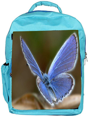

Snoogg Eco Friendly Canvas Light Blue Butterfly Designer Backpack Rucksack School Travel Unisex Casual Canvas Bag Bookbag Satchel 5 L Backpack(Blue)