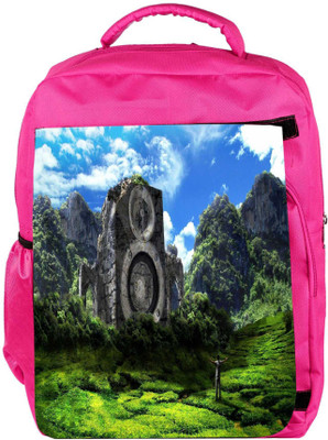 

Snoogg Eco Friendly Canvas Musica En Mi Vida Designer Backpack Rucksack School Travel Unisex Casual Canvas Bag Bookbag Satchel 5 L Backpack(Pink)