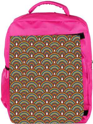 

Snoogg Eco Friendly Canvas Abstract Multicolor Designer Backpack Rucksack School Travel Unisex Casual Canvas Bag Bookbag Satchel 5 L Backpack(Pink)