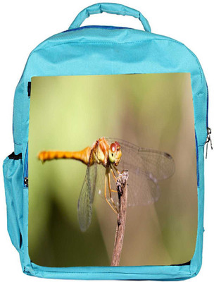 

Snoogg Eco Friendly Canvas Orange Dragonfly Designer Backpack Rucksack School Travel Unisex Casual Canvas Bag Bookbag Satchel 5 L Backpack(Blue)