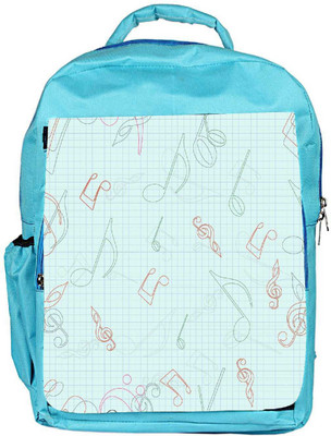 

Snoogg Eco Friendly Canvas Green Background Music Designer Backpack Rucksack School Travel Unisex Casual Canvas Bag Bookbag Satchel 5 L Backpack(Blue)