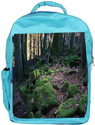

Snoogg Eco Friendly Canvas Dried Leaves In Forest Designer Backpack Rucksack School Travel Unisex Casual Canvas Bag Bookbag Satchel 5 L Backpack(Blue)