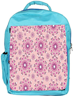 

Snoogg Eco Friendly Canvas Pink Pattern Designer Backpack Rucksack School Travel Unisex Casual Canvas Bag Bookbag Satchel 5 L Backpack(Blue)