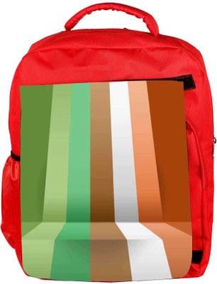 

Snoogg Eco Friendly Canvas 3D Layer Lines 2392 Backpack Rucksack School Travel Unisex Casual Canvas Bag Bookbag Satchel 5 L Backpack(Red)