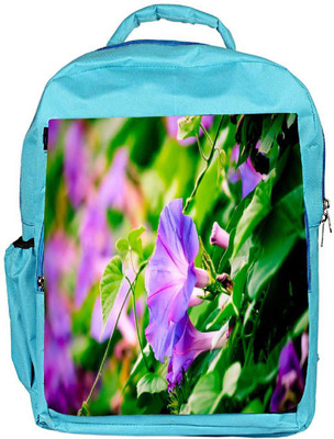 

Snoogg Eco Friendly Canvas Red Flower Designer Backpack Rucksack School Travel Unisex Casual Canvas Bag Bookbag Satchel 5 L Backpack(Blue)