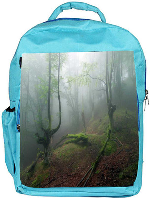 

Snoogg Eco Friendly Canvas Smkoed Dense Tree Designer Backpack Rucksack School Travel Unisex Casual Canvas Bag Bookbag Satchel 5 L Backpack(Blue)