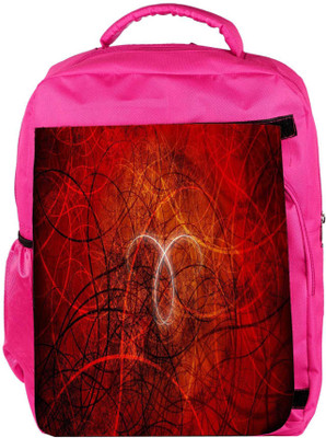 

Snoogg Eco Friendly Canvas Abstract Red Design Designer Backpack Rucksack School Travel Unisex Casual Canvas Bag Bookbag Satchel 5 L Backpack(Pink)