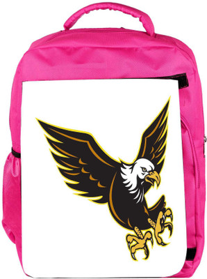 

Snoogg Eco Friendly Canvas American Bald Eagle Flying Backpack Rucksack School Travel Unisex Casual Canvas Bag Bookbag Satchel 5 L Backpack(Pink)