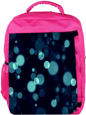 

Snoogg Eco Friendly Canvas Bubbles Blue Backpack Rucksack School Travel Unisex Casual Canvas Bag Bookbag Satchel 5 L Backpack(Pink)