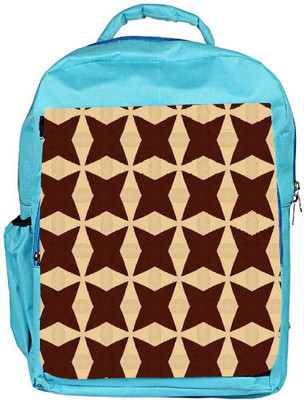 

Snoogg Eco Friendly Canvas Brown Strips Designer Backpack Rucksack School Travel Unisex Casual Canvas Bag Bookbag Satchel 5 L Backpack(Blue)