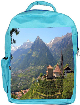 

Snoogg Eco Friendly Canvas Garden House Designer Backpack Rucksack School Travel Unisex Casual Canvas Bag Bookbag Satchel 5 L Backpack(Blue)