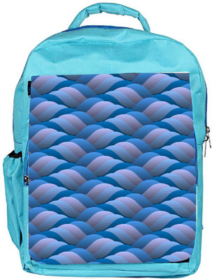 

Snoogg Eco Friendly Canvas Background Of Curled Blue Wave Backpack Rucksack School Travel Unisex Casual Canvas Bag Bookbag Satchel 5 L Backpack(Blue)