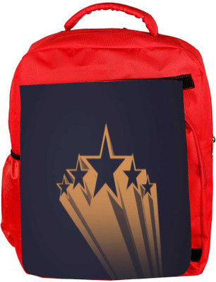 

Snoogg Eco Friendly Canvas Abstract Stars Designer Backpack Rucksack School Travel Unisex Casual Canvas Bag Bookbag Satchel 5 L Backpack(Red)