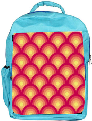 

Snoogg Eco Friendly Canvas Circular Red Pattern 2526 Backpack Rucksack School Travel Unisex Casual Canvas Bag Bookbag Satchel 5 L Backpack(Blue)
