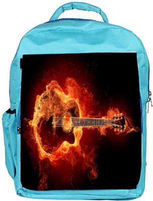 

Snoogg Eco Friendly Canvas Guitar On Fire Designer Backpack Rucksack School Travel Unisex Casual Canvas Bag Bookbag Satchel 5 L Backpack(Blue)