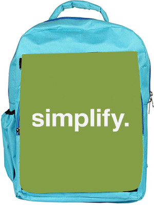 

Snoogg Eco Friendly Canvas Simplify Backpack Rucksack School Travel Unisex Casual Canvas Bag Bookbag Satchel 5 L Backpack(Blue)