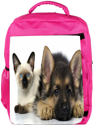 

Snoogg Eco Friendly Canvas Posing For The Pic Designer Backpack Rucksack School Travel Unisex Casual Canvas Bag Bookbag Satchel 5 L Backpack(Pink)