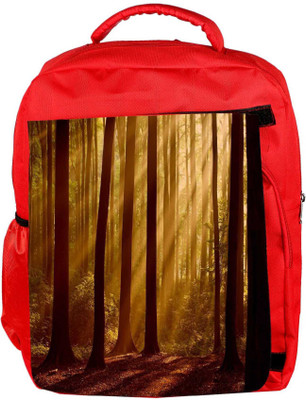 

Snoogg Eco Friendly Canvas Evebibg Forest Designer Backpack Rucksack School Travel Unisex Casual Canvas Bag Bookbag Satchel 5 L Backpack(Red)